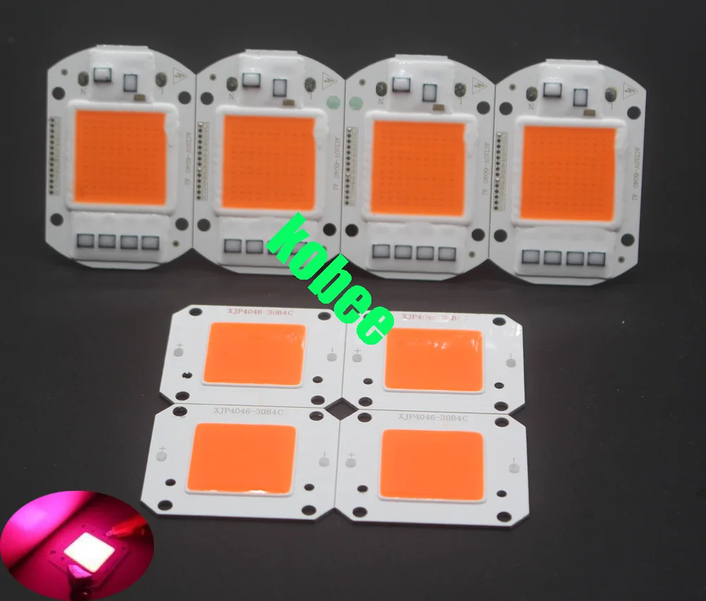 50W 380NM-840NM Full Spectrum LED COB Chip Integrated Smart IC Driver 220V