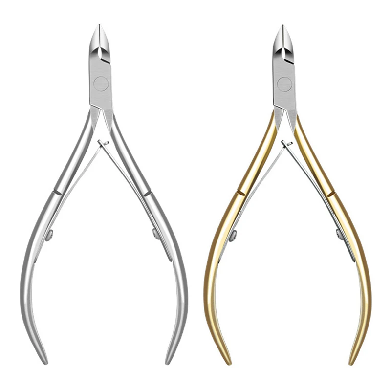 

Nail Cuticle Nipper Double Spring Stainless Steel JAW 1/4-Best Nail Tool to Remove Dead Skin on Finger and Toe Cutter