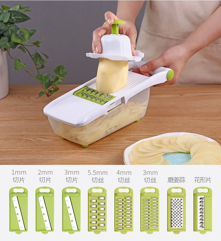 Кухня Многофункциональный картофель слайсер дома ручной выделки морковь ленточная машина Терка нарезанный японский фрукты и овощи самолет
