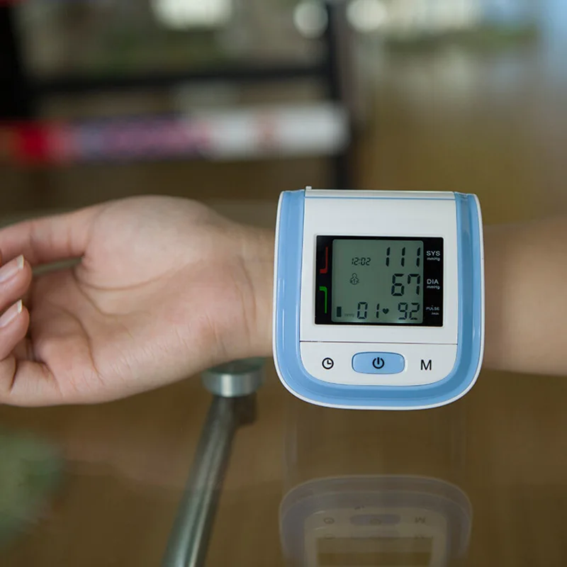 

2018 Health Care Automatic Wrist Blood Pressure Monitor Digital LCD Blood Pressure Sphygmomanometer Promotion Price