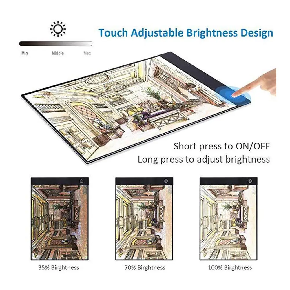 

DIY LED Light Board Dimmable Light Stand Clips Mesh Bag Painting Tools for Painting Sketching SDF-SHIP