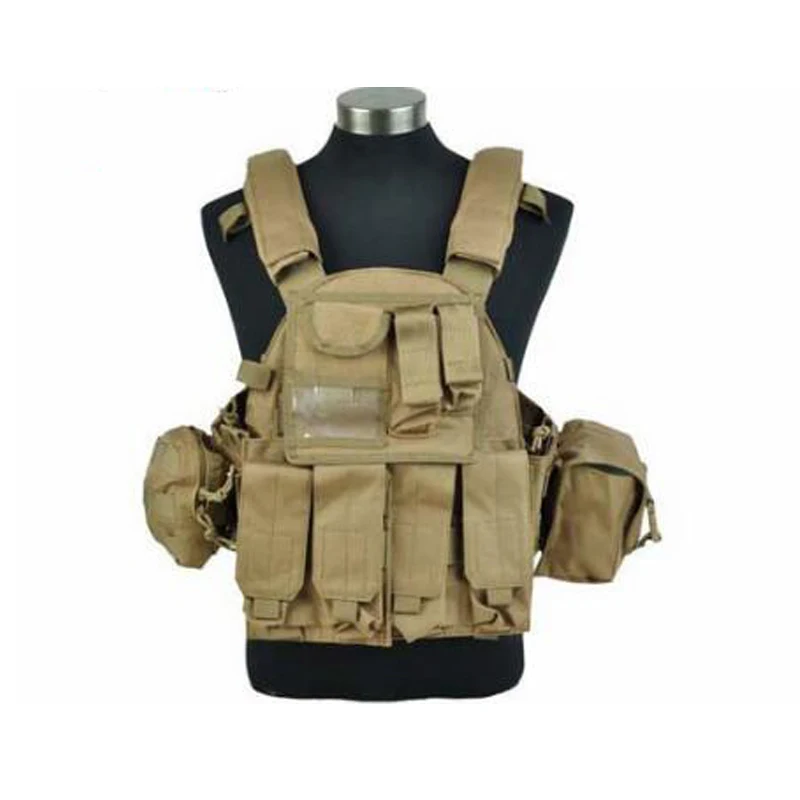 Mens Vests Nylon Molle Webbed Gear Tactical Vest Body Armor Hunting Airsoft  Accessories 6094 Pouch Combat Camo Military Army Vest 230111 From Cong02,  $32.51