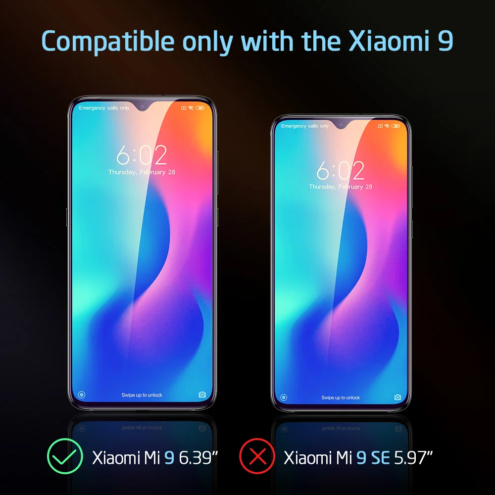 ESR закаленное стекло для Xiaomi mi 9 Защита экрана 9H защита от синего излучения полное покрытие 3D полное покрытие Защитное стекло для Xiao mi 9