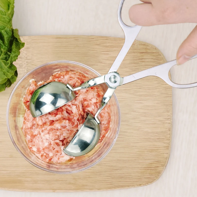 Meatball зажим из нержавеющей стали щипцы для птицы Кухонные гаджеты формы мясных