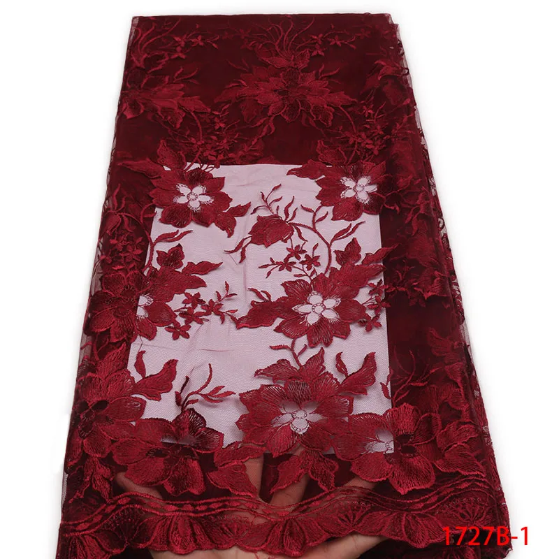 

2018 New Hot Sale African Tulle Lace High Quality France Net lace Mesh Lace Fabric for Fashion Nigerian Dresses APW1727B