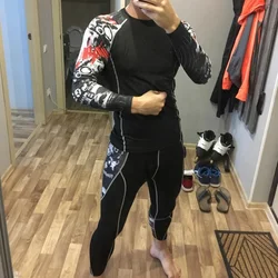 Thermal Underwear Men's Suit Compression Suit Fleece Long Johns Quick-Drying Thermal Underwear Set Running Tight Sports Men 4XL Thermal Underwear Men's Suit Compression Suit Fleece Long Johns Quick-Drying Thermal Underwear Set Running Tight Sports Men 4XL