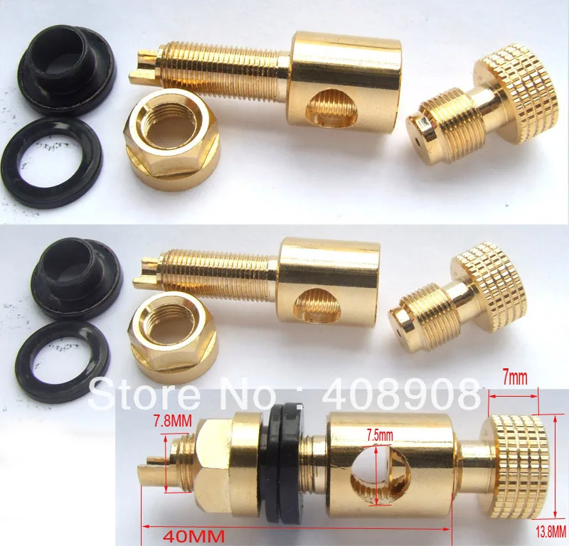 

Gilded Copper Binding Post to 4mm Banana Plug Speaker Cable Amplifiers+