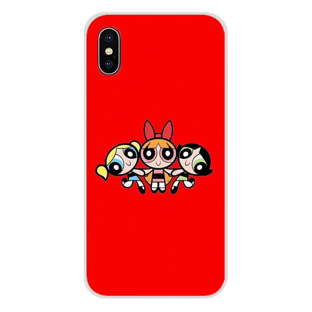 Power puff girls для Apple iPhone X XR XS MAX 4 4S 5 5S 5C SE 6 6S 7 8 Plus ipod touch 5 6 Аксессуары чехлы для телефонов - Цвет: images 9