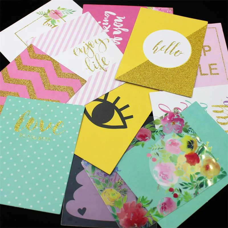 3*4inch Double-side Printed Keep Smile Paper Pocket Cards for Scrapbooking DIY Projects/Photo Album/Card Making Crafts | Дом и сад