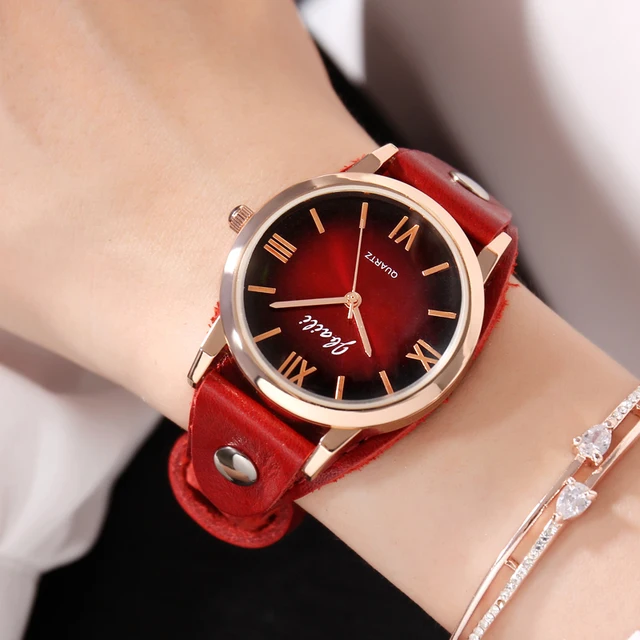 Brand JBAILI Casual Women Watch Fashion Red Stage Dress Watches Male Quartz Relo Brand JBAILI Casual Women Watch Fashion Red Stage Dress Watches Male Quartz Relo