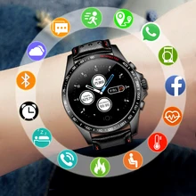 Спортивные Смарт-часы для мужчин для Android IOS Smartwatch мужской фитнес-трекер Электроника Смарт-часы ремешок из натуральной кожи