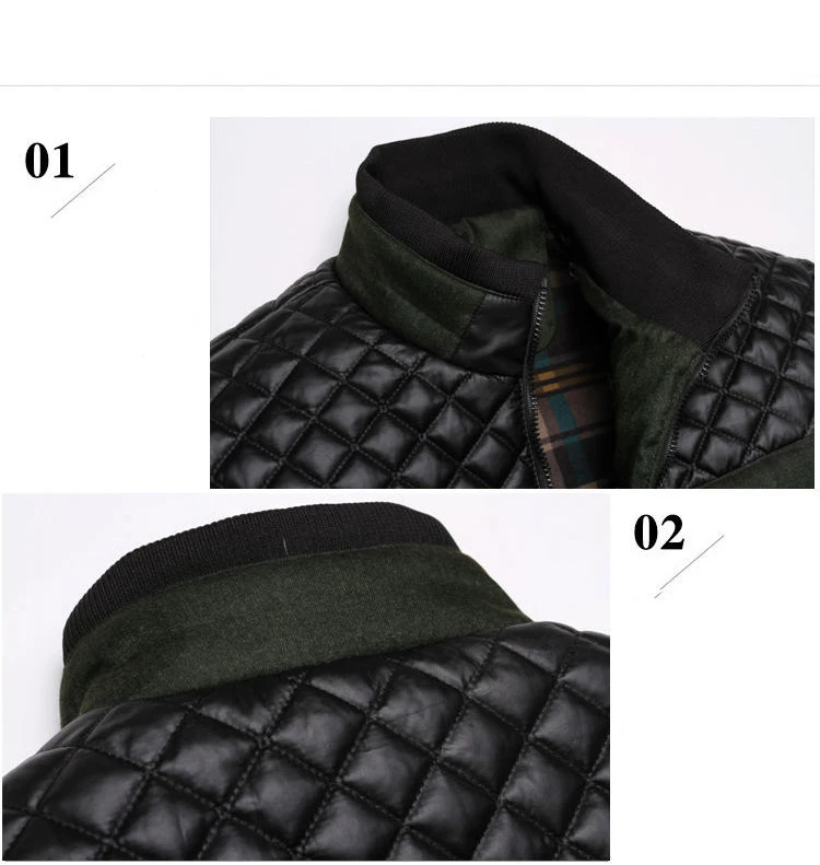 Miacawor дропшиппинг новая осенне-зимняя куртка пальто мода PU Одежда с заплатками Мужская парка Повседневная хлопковая стеганая куртка J481
