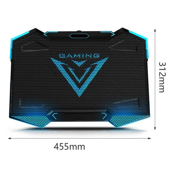 

Cooling Pad Silence Computer Notebook Holder LED Fans Cooling Fan Laptop Cooler USB Adjustable Base Air Cooler