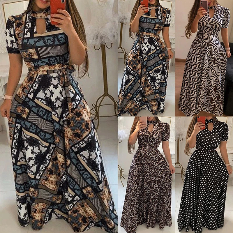 Женская летняя пляжная одежда, сарафан, сексуальные, Boho, повседневные, длинные, вечерние, Коктейльные
