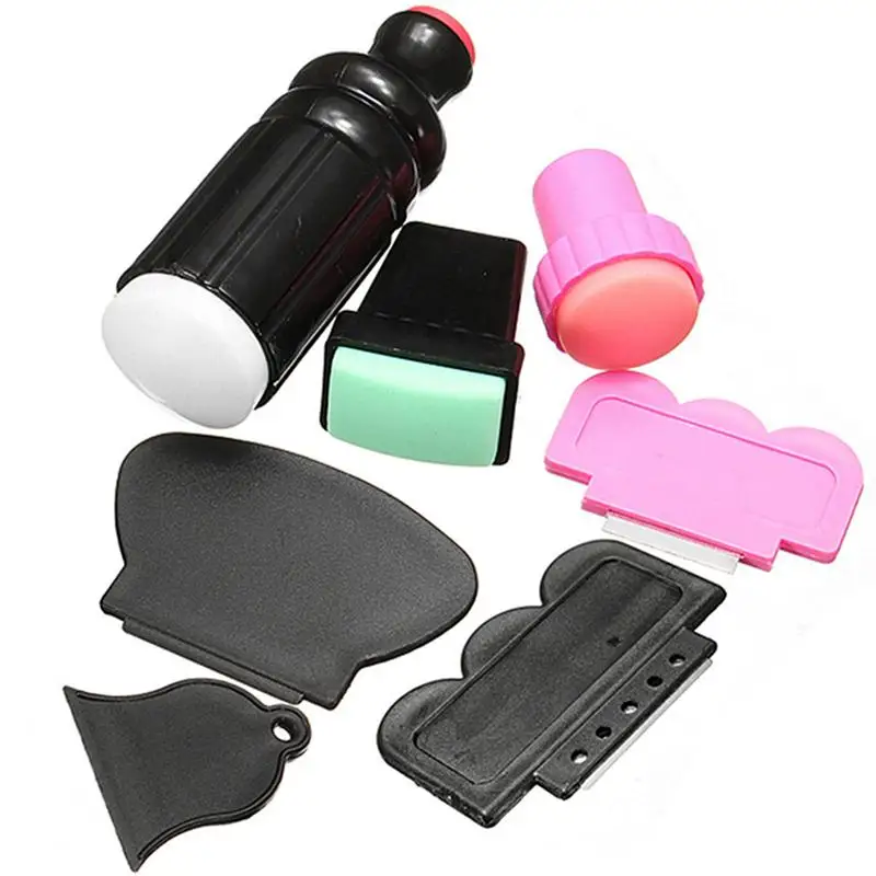 Beauty Tools 3 Sets Nail Art Stamping Stamp Tools 2017 Nwe Stamper