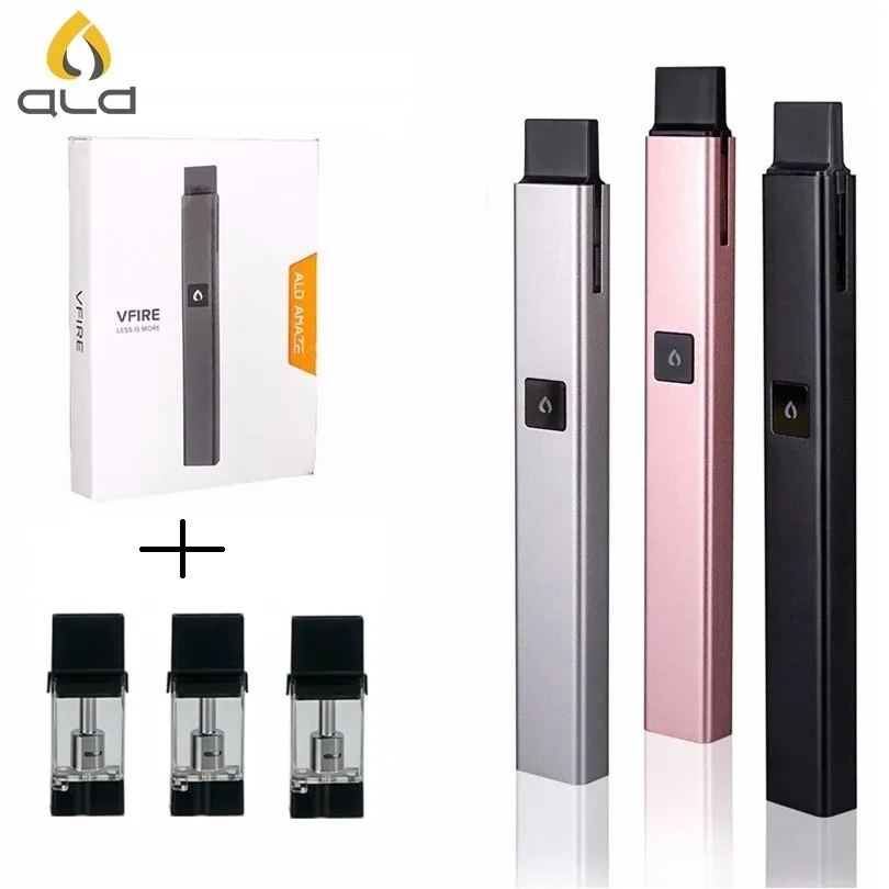 

Original ALD AMAZE Vfire e cigarette vaporizer pen with 1ml ceramic coil atomizer pocket-size vape pen ego start kit