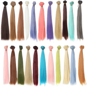 

10pieces/lot 25cm*100CM doll Wigs/hair wholesales bjd doll hair thick hair for 1/3 1/4 BJD diy