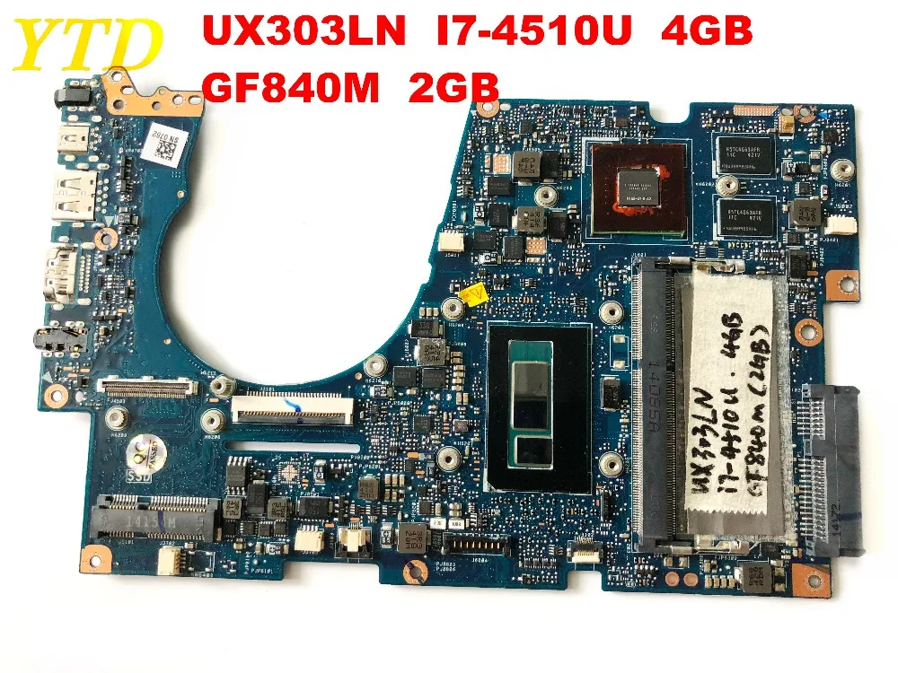  Original for ASUS X303LN laptop motherboard UX303LN I7-4510U 4GB GF840M 2GB tested good free shippi