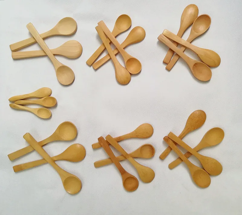 

(50pcs) 9cm 13cm 15cm Wooden Spoons Honey Spoon Baby Spoons Bamboo Spoons