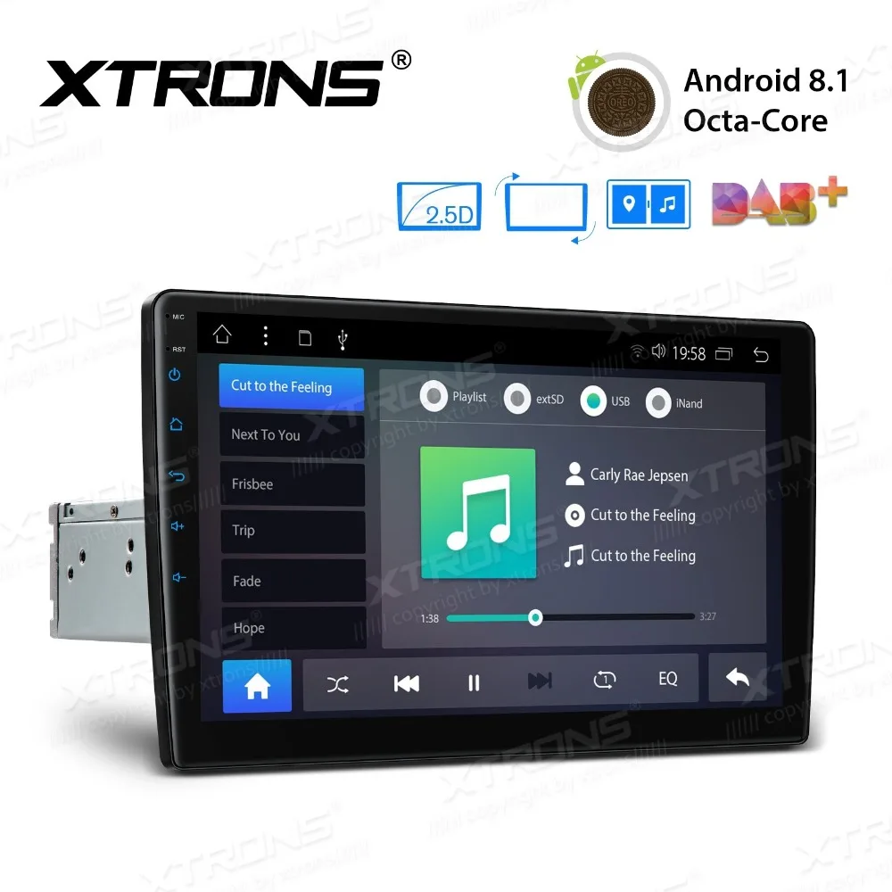 Perfect 10.1" Android 8.1 Oreo OS Single Din Car Multimedia One Din Car Navigation GPS 1 Din Car Radio with Multi-Window View Support 2