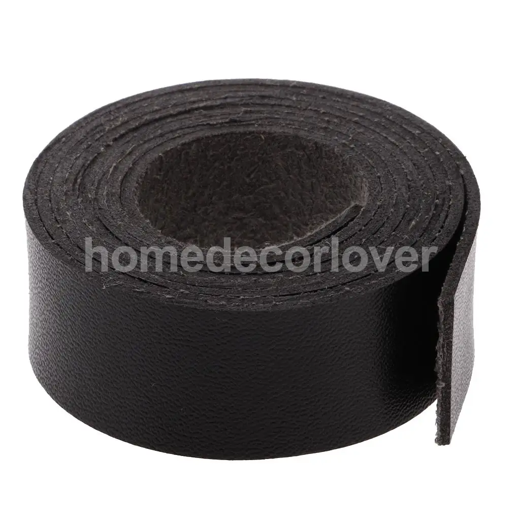 

2m / 79inchLong Faux Leather Strap Strips Belt Handle Bag DIY Crafts Embellishments Decor Black