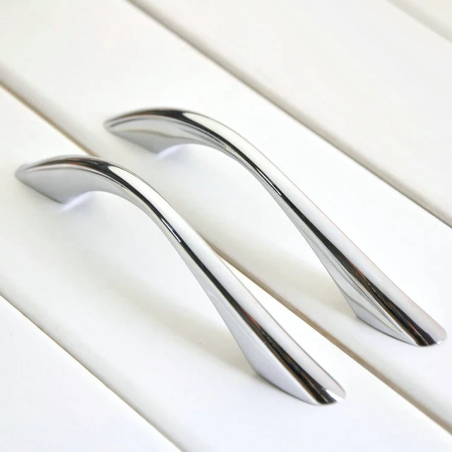 Solid Chrome S Types Zinc Alloy Kitchen Cabinet Cupboard Handle Solid Chrome S Types Zinc Alloy Kitchen Cabinet Cupboard Handle Children Closet Dresser Drawer Pulls
