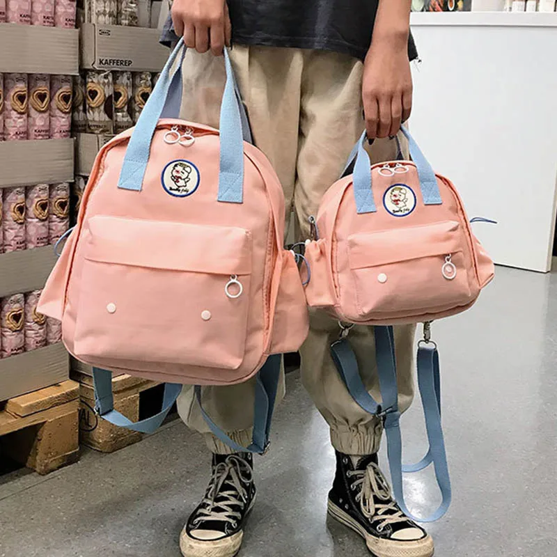 

Women Backpack Wear-resistant Solid Color Oxford Cloth Bag for Travel Shopping Popular