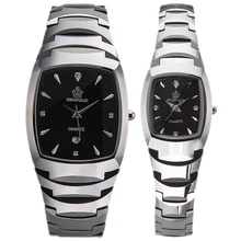 HK Crow регинальд подлинный календарь кварцевая Вольфрамовая сталь пара любителей моды часы для мужчин и женщин кварцевые наручные часы
