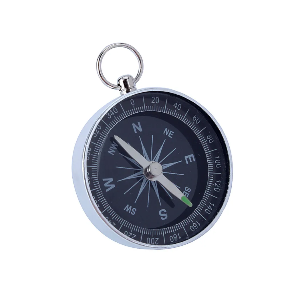 Aluminium OutdoorCamping-Wander-Navigation Kompass Mit Schlüsselanhänger 
