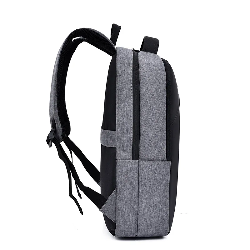 Водонепроницаемый рюкзак для ноутбука с диагональю 15,6 дюйма, ткань Оксфорд, большая вместительность, унисекс, тонкий рюкзак для путешествий, деловых поездок, зарядки через USB, деловая сумка