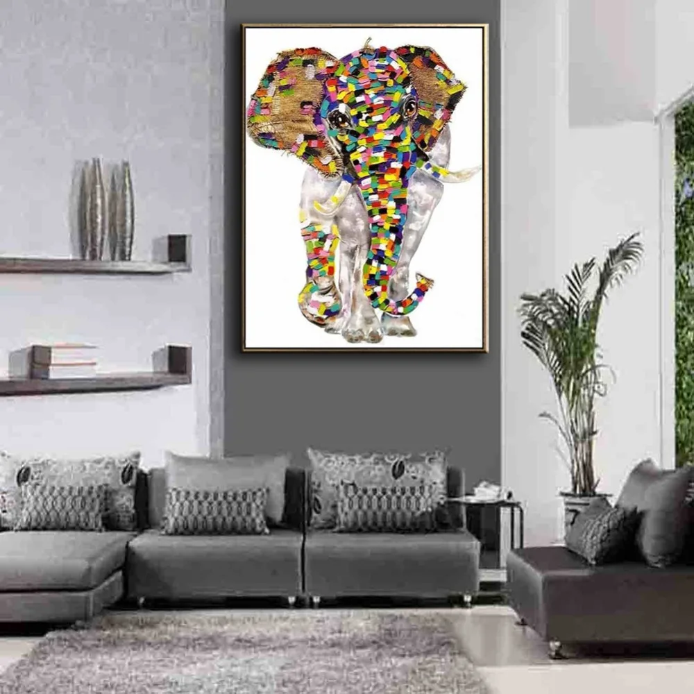 Новинка Современная Картина на холсте ручной работы маслом счастливые