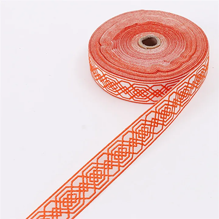3  25mx3cm Jacquard Ribbon For Home Textile Curtain Printed Satin Ribbon Handmade Diy Wedding Decor Cake Box Clothing Gift Ribbons