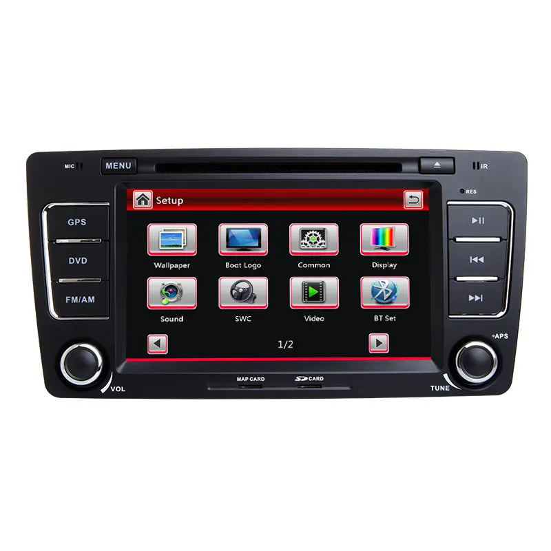 Clearance AutoRadio 2 Din Car DVD Player For Skoda Octavia A 5 A5 2 3 Yeti 2008 2009 2010 2011 2012 2013 2014 Multimedia GPS Navigation 1
