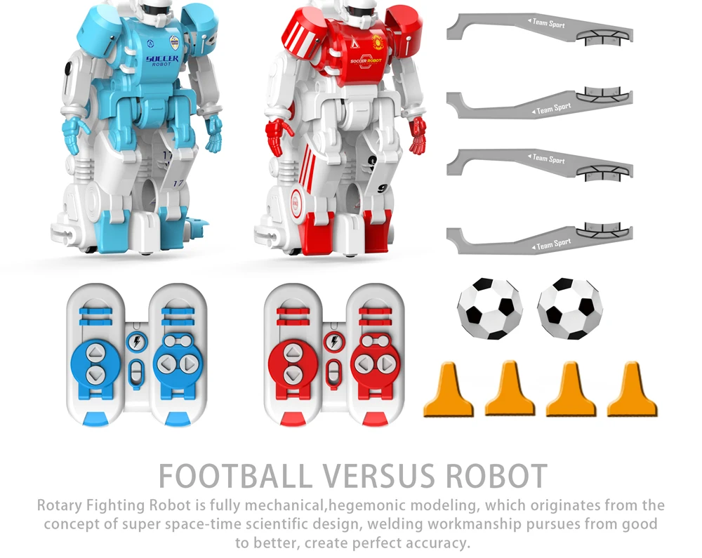 2 шт.* EBOYU 1902B 2,4 ГГц RC футбольный робот игрушка забавный спортивный мяч игры два RC футбольные роботы игрушки для детей RC робот