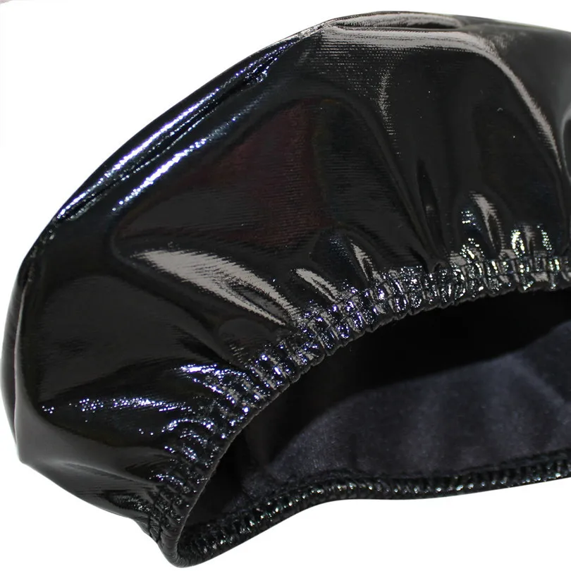 iEFiEL Sexy Mens Male Lingerie Patent Leather Sequins Spandex & Latex Rubber Briefs Underwear Underpants for Lingerie Night