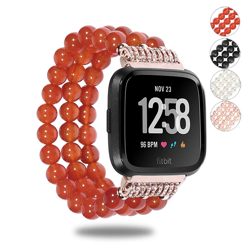 

Essidi Women Girls Artificial Crystal Watch Band Strap For Fitbit Versa Quick Release Wrist Loop Replacement For Fitbit Versa 2