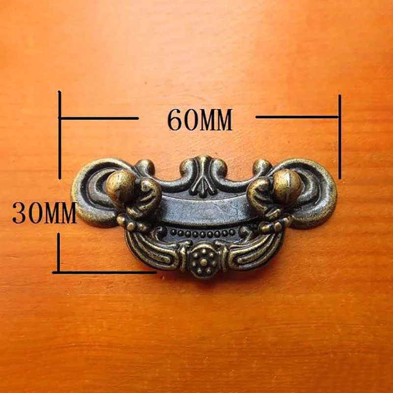 20pcs 60*30mm Retro Door handle Vintage Antique Box Handle cabinet handle furniture drawer handle 20pcs 60*30mm Retro Door handle Vintage Antique Box Handle cabinet handle furniture drawer handle