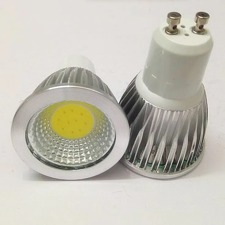 밝기 조절 가능한 고출력 5W GU10 E27 MR16 E14 COB LED 램프 조명 led 스포트라이트, 화이트/웜 화이트 led 조명, 무료 배송