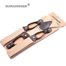 6 зажим мужские подтяжки поддержка tirantes Hombre эластичные регулируемые брюки одежда на подтяжках Bretels мужские брюки ремень