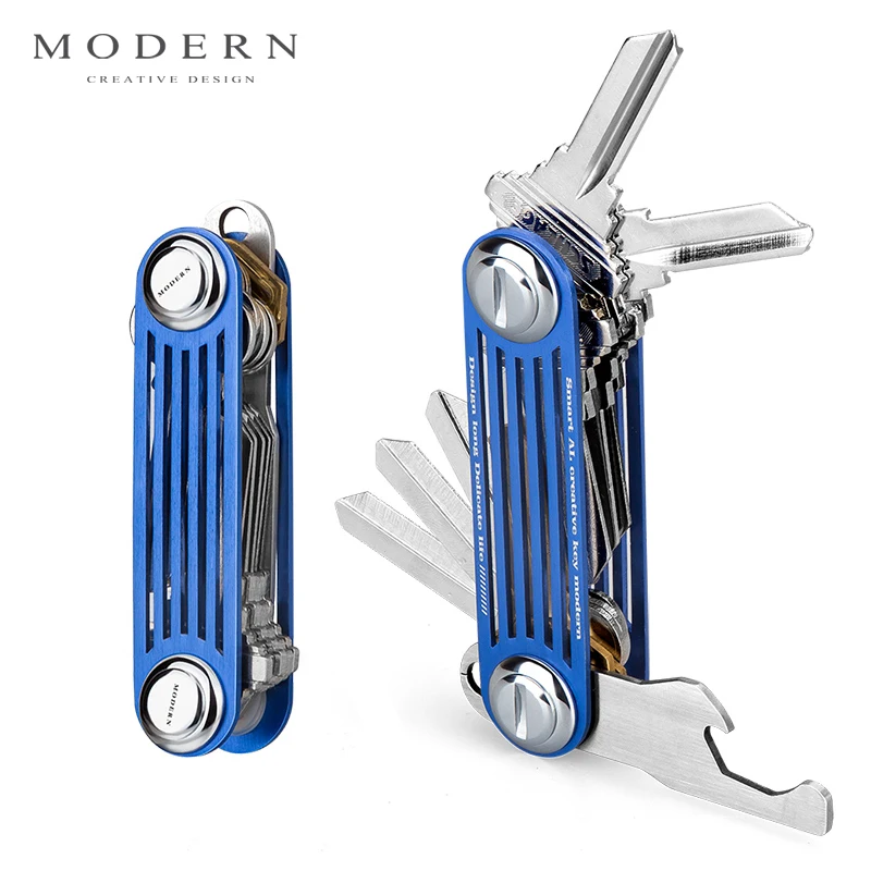 Modern - Brand New 2017 Aluminum Smart Key Wallet Key Organizer DIY Keychain EDC Pocket Car Key Holder Men Women Key Chain Modern - Brand New 2017 Aluminum Smart Key Wallet Key Organizer DIY Keychain EDC Pocket Car Key Holder Men Women Key Chain