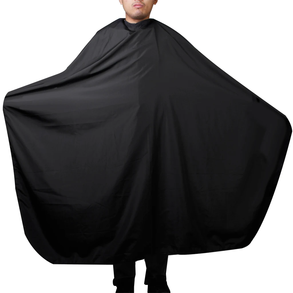 Professional Black Big Salon Barber Hairdressing Cutting Gown Shampoo Hair Cape Cover Waterproof Cloth Salon Barber