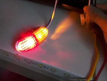 

50x White Amber Red LED Side Marker lamp Clearance caravan camper lights 10-30V external lights Car Truck Trailer Rear Lights