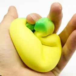 18 см банан ручной захват давление питчер Антистресс мяч игрушки фитнес ручной тренажер для пальцев Оборудование для восстановления захват