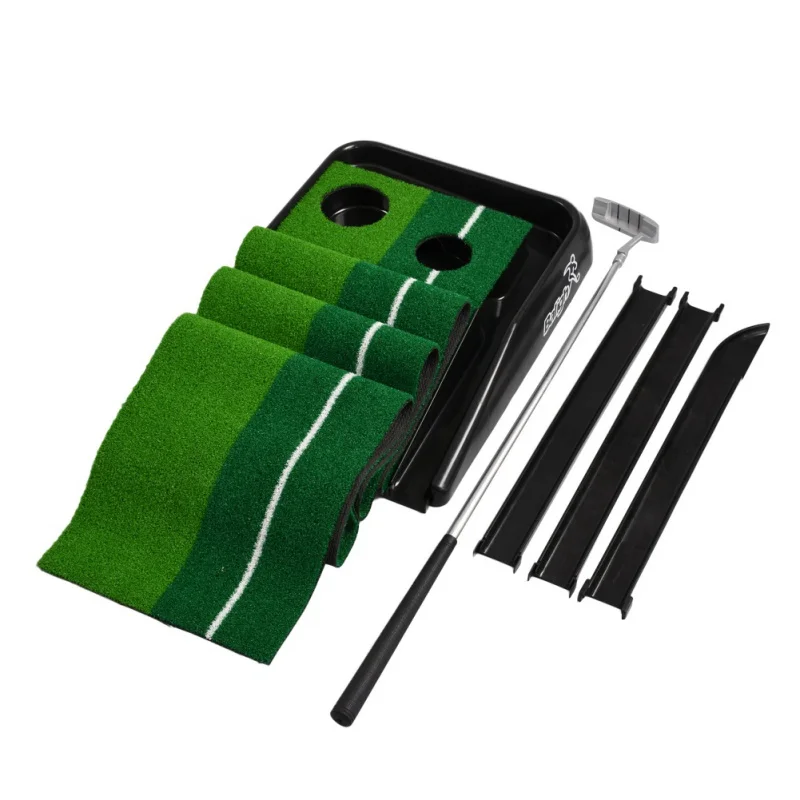 

2.5M Golf Swing Exercises Golf Practice Putting Training Mat easy carried and folding Training Aid Golf Practice Mat Golf Swing