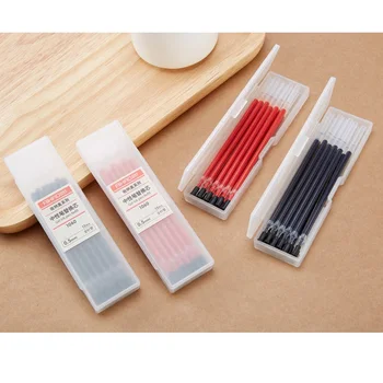 

72 pcs/Lot Gel pen refill with storage box 0.5mm roller ball pens Black red blue color Wholesale Office school supplies A6738