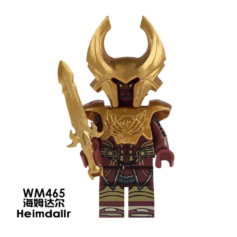

Legoings Marvel avengers 3 Super Heroes WM465 Heimdallr Cartoon Movie Model Action Figure Education Buidling Block Bricks WM6024