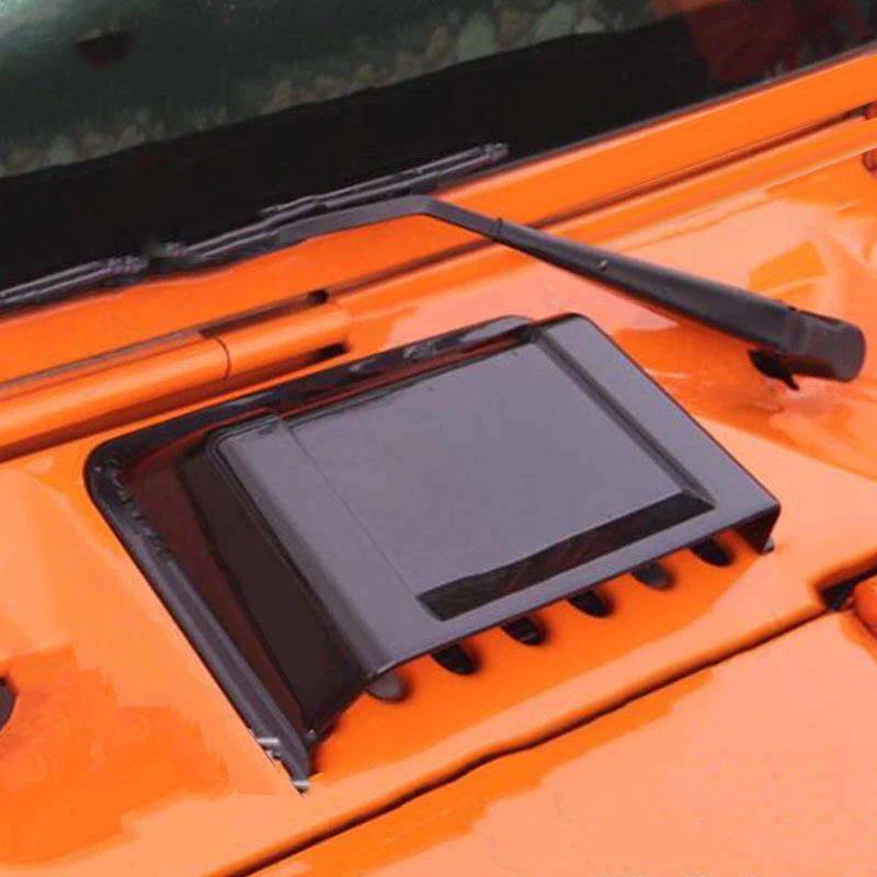 

ABS Plastic For 98-18 Jeep Wrangler TJ JK Air Vent Hood Cowl Scoop 1X Universal