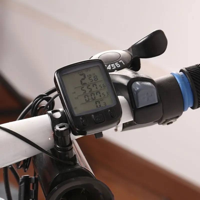 ЖК-подсветка велосипедный Компьютер Водонепроницаемый Sunding велосипед компьютер Многофункциональный велосипедный спидометр, одометр измеритель мощности