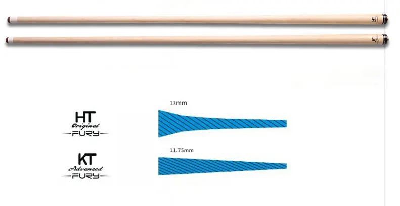 Новый Фьюри бильярдный бассейн набор клюшек с деревянной расширение 11.75mm12.75mm Совет 2 цвета чемоданчик для бильярдного кия набор Professional Billar
