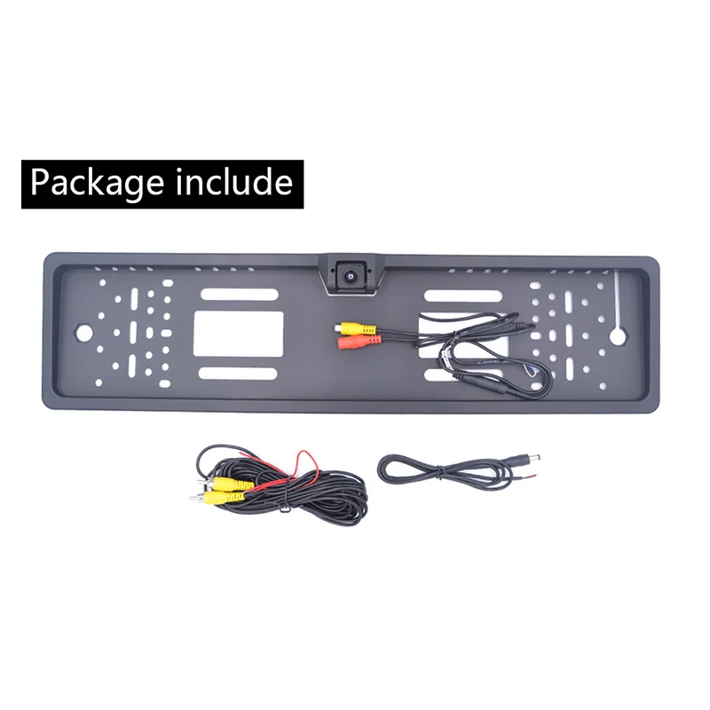 EU Car License Plate Frame Rear View Camera HD 720P Night Vision Waterproof Camera Car Parking Reversing Auxiliary Cameras